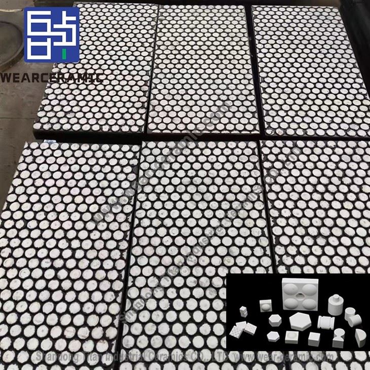 Rubber Backed ZTA Ceramic Composite Plate